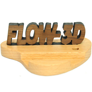 FLOW-3D 레이저투각로고 폰거치대